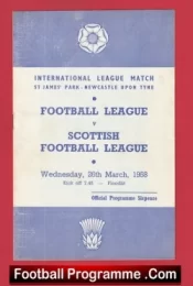 Football League v Scotland Football League 1958 Newcastle Utd