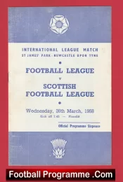 Football League v Scotland Football League 1958 Newcastle Utd