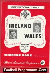 Northern Ireland v Wales 1957 – Windsor Park Belfast