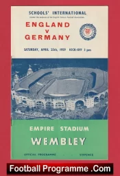 England v Germany 1959 – School Boys at Wembley