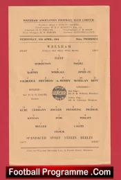 Wrexham v Spandauer Sport Verein 1964 – Germany German Football