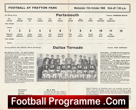 ✅Portsmouth v Dallas Tornado 1969 – American USA Football Soccer Portsmouth v Dallas Tornado 1969 American USA Soccer Football Football Programme .COM Football Programmes Memorabilia Football Programme .COM Football Programmes Memorabilia ✅Portsmouth v Dallas Tornado 1969 – American USA Football Soccer Portsmouth v Dallas Tornado 1969 American USA Soccer Football Football Programme .COM Football Programmes Memorabilia Football Programme .COM Football Programmes Memorabilia