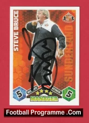 Manchester United Steve Bruce Man Utd Signed Football Card Autograph