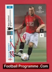 Manchester United Wayne Rooney Autograph Signed Football Card