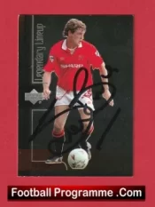 Manchester United Steve Bruce Man Utd Signed Football Card Autograph