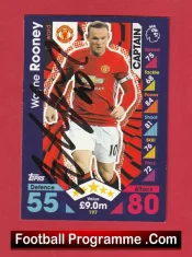 Manchester United Wayne Rooney Autograph Signed Football Card