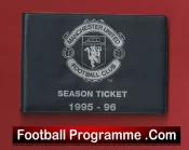 Manchester United Man Utd Season Ticket Book LMTB 1995 1996