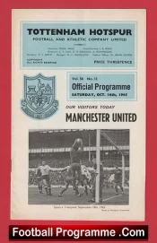 Tottenham Hotspur v Manchester United 1965 – First Ever Sub