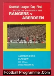 Glasgow Rangers v Aberdeen 1979 – Scotland Cup Final Alex Ferguson