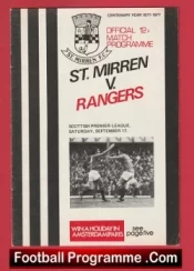 St Mirren v Glasgow Rangers 1977 – Alex Ferguson Manager