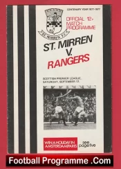 St Mirren v Glasgow Rangers 1977 – Alex Ferguson Manager