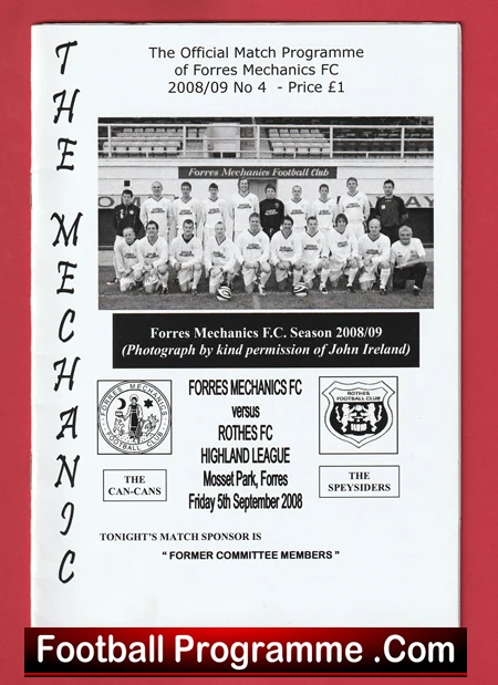 Forres Mechanics v Rothes 2008 - Highland League Scotland - Image 2