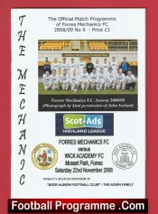 Forres Mechanics v Wick Academy 2008 – Highland League Scotland
