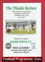 Buckie Thistle v Wick Academy 2008 – Scotland