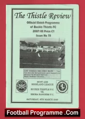 Buckie Thistle v Brora Rangers 2008 – Highland League Scotland