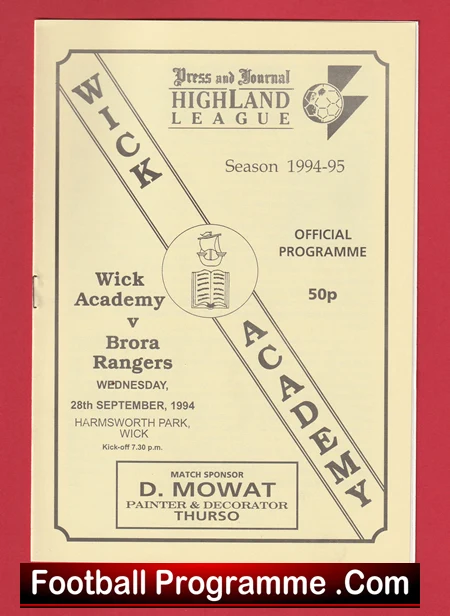Wick Academy v Brora Rangers 1994 - Scotland - Image 2