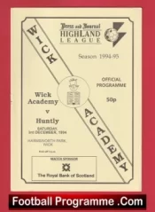 Wick Academy v Huntly 1994 – Scotland