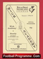 Wick Academy v Huntly 1994 – Scotland
