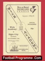 Wick Academy v Elgin City 1994 – Scotland