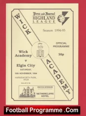 Wick Academy v Elgin City 1994 – Scotland