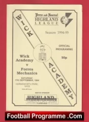 Wick Academy v Forres Mechanics 1994 – Scotland