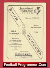 Wick Academy v Forres Mechanics 1994 – Scotland
