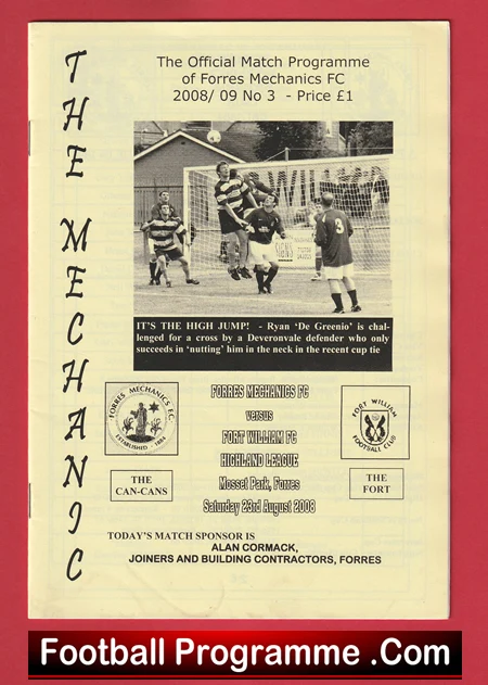 Forres Mechanics v Fort William 2008 - Scotland - Image 2