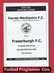 Forres Mechanics v Fraserburgh 2008 – Scotland