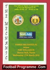 Forres Mechanics v Fort William 2010 – Scotland