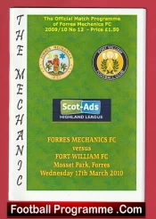 Forres Mechanics v Fort William 2010 – Scotland