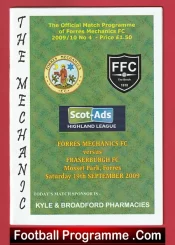 Forres Mechanics v Fraserburgh 2009 – Scotland