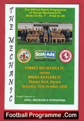 Forres Mechanics v Brora Rangers 2010 – Scotland