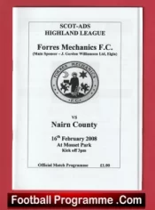 Forres Mechanics v Nairn County 2008 – Scotland