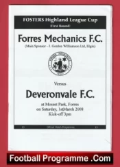 Forres Mechanics v Deveronvale 2008 – Scotland