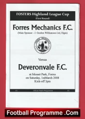 Forres Mechanics v Deveronvale 2008 – Scotland
