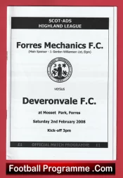 Forres Mechanics v Deveronvale 2008 – Scotland