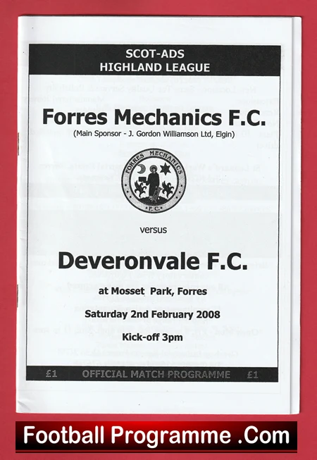 Forres Mechanics v Deveronvale 2008 - Scotland - Image 2