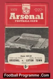 Arsenal v Luton Town 1959