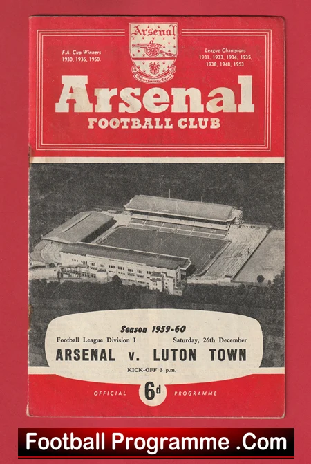 Arsenal v Luton Town 1959 - Image 2