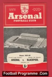 Arsenal v Blackpool 1959