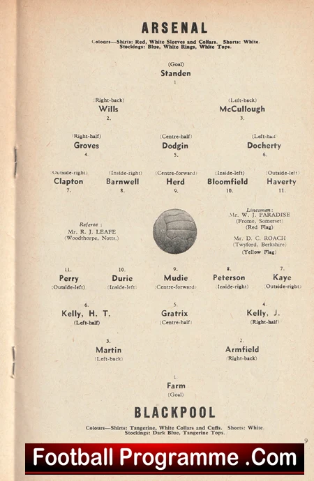 Arsenal v Blackpool 1959 - Image 3