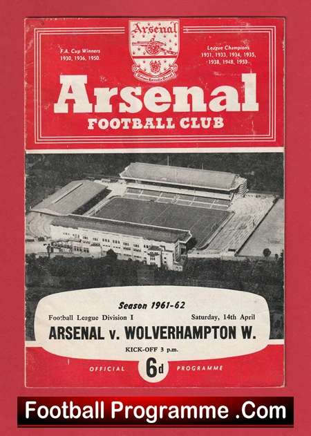 Arsenal v Wolves 1962 - Image 2