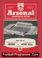 Arsenal v Aston Villa 1962