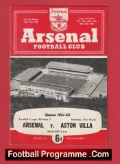 Arsenal v Aston Villa 1962