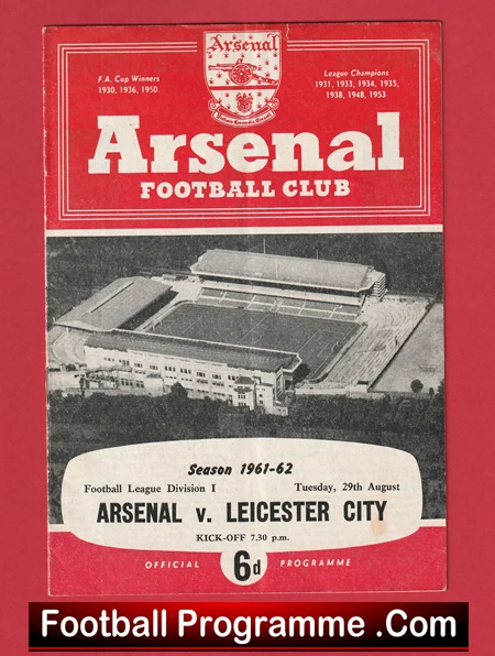 Arsenal v Leicester City 1961 - Image 2