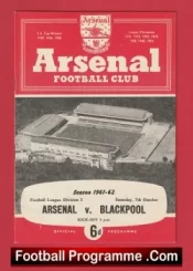 Arsenal v Blackpool 1961