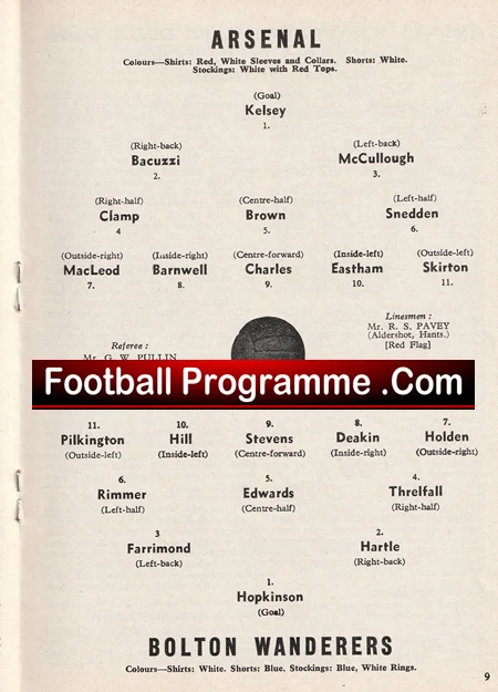 Arsenal v Bolton Wanderers 1962 - Image 3