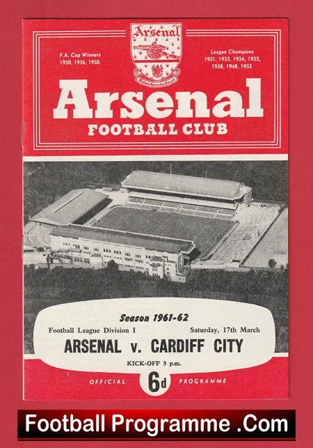 Arsenal v Cardiff City 1962 - Image 2