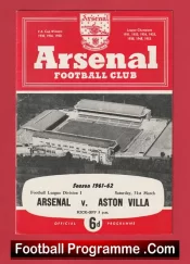 Arsenal v Aston Villa 1962