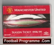 Manchester United Man Utd Season Ticket Book LMTB 1998 1999 Treble